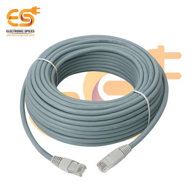 RJ45 Cat6 Ethernet Patch LAN Network Cable (30M, Grey)